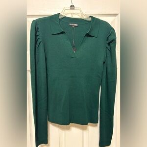 Fashion Nova Hunter Green Long Sleeve Sweater
